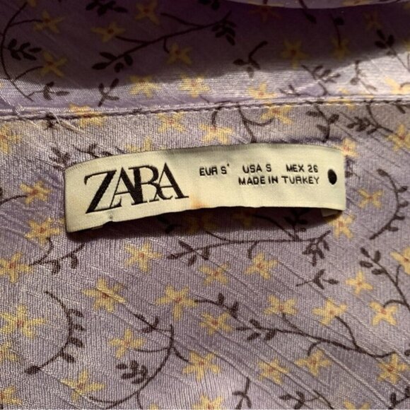 Zara Floral Satin Slip Mini Dress - Picture 10 of 10